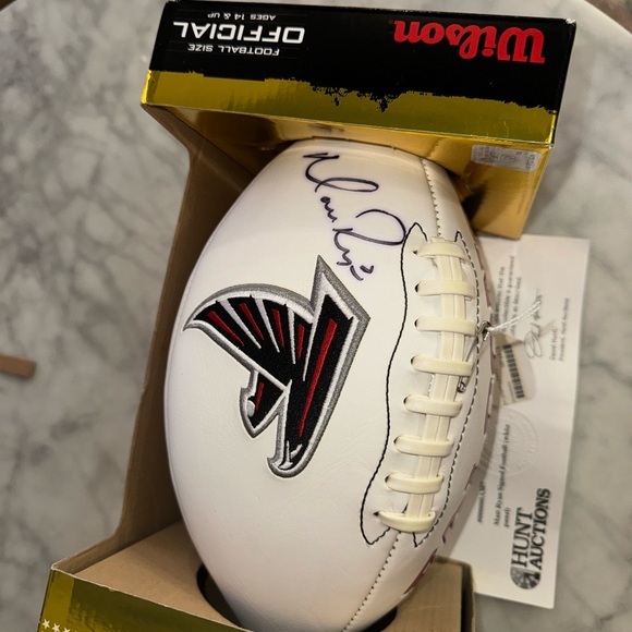 Matt Ryan #2 - Atlanta Falcons Signed Football (White Paneling) w COA - Picture 4 of 10